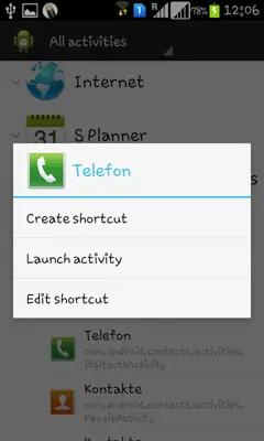 Activity Launcher android App screenshot 6