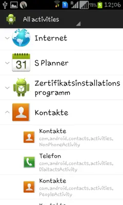 Activity Launcher android App screenshot 7