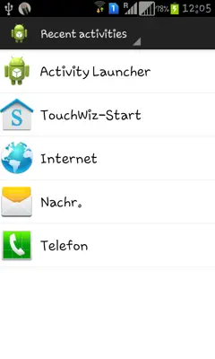 Activity Launcher android App screenshot 8